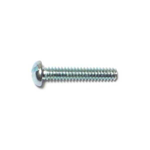Midwest Fastener #6-32 x 3/4 in Slotted Round Machine Screw, Zinc Plated Steel, 60 PK 62003 - main